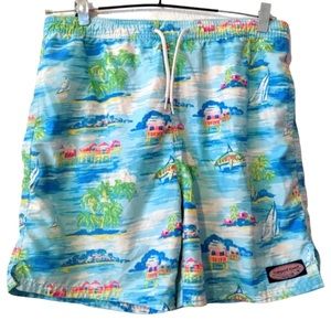 Boys large tropical vineyard vines bathing suit